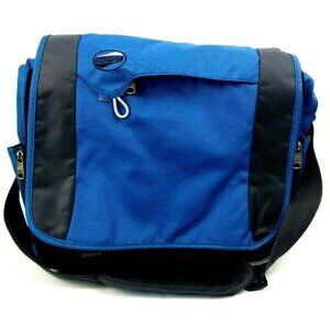 Blue Messenger Laptop Bag American Tourister Travel Carry-on Luggage Adjustable